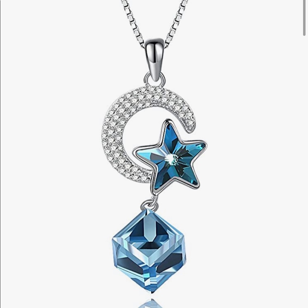 CLÉMENT & HILTON 925 Sterling Silver Swarovski Crystal Necklace